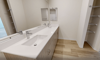 Dual sink vanities